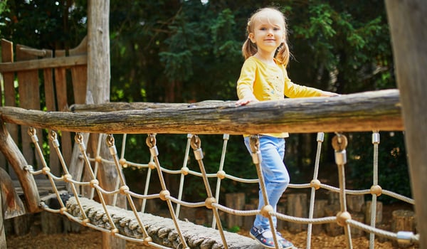 child wood playground