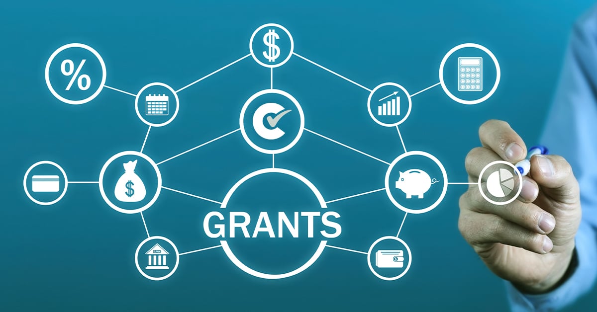 Grants network of icons